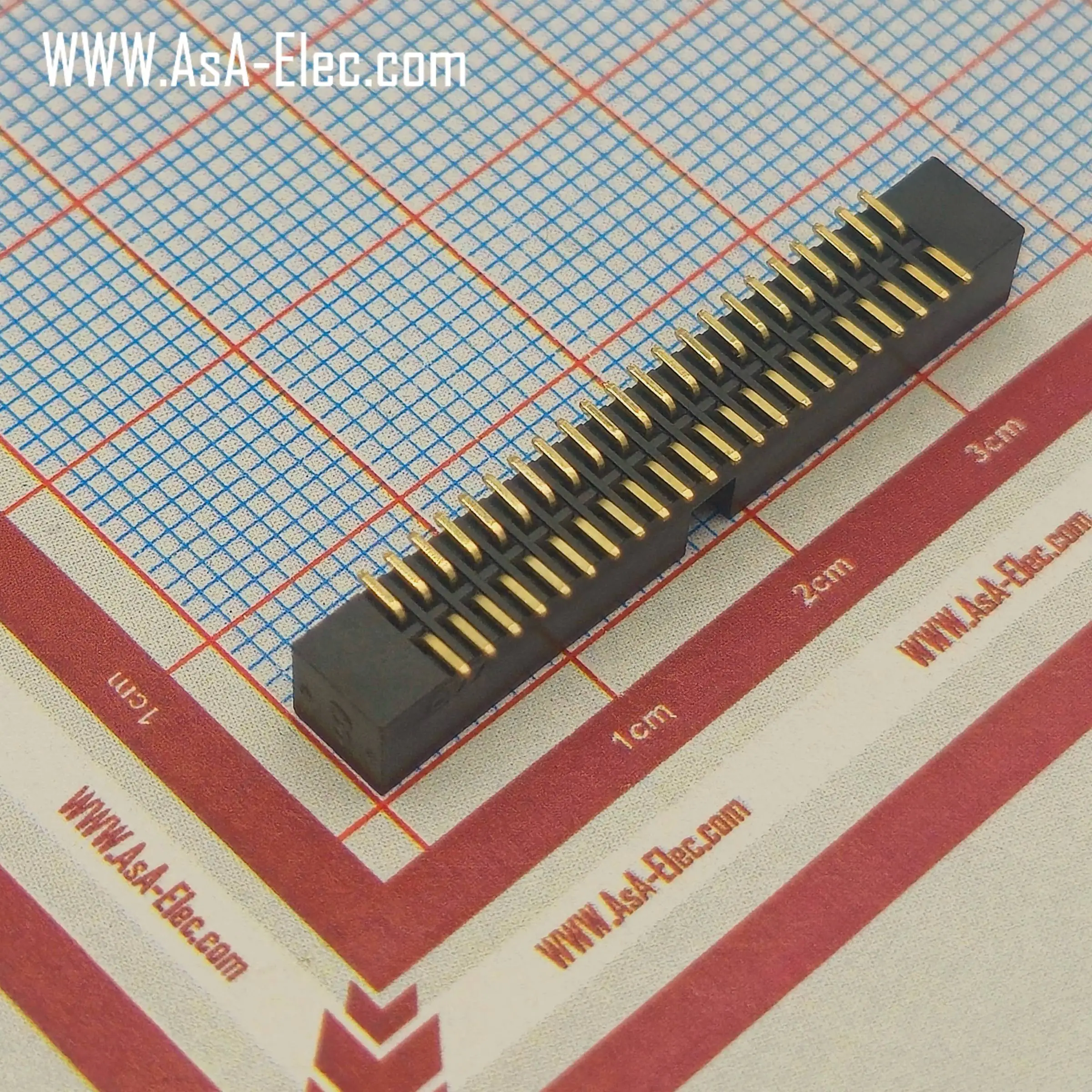 کانکتور باکس هدر 1.27 میلیمتر 44 پین نر BOX SMT